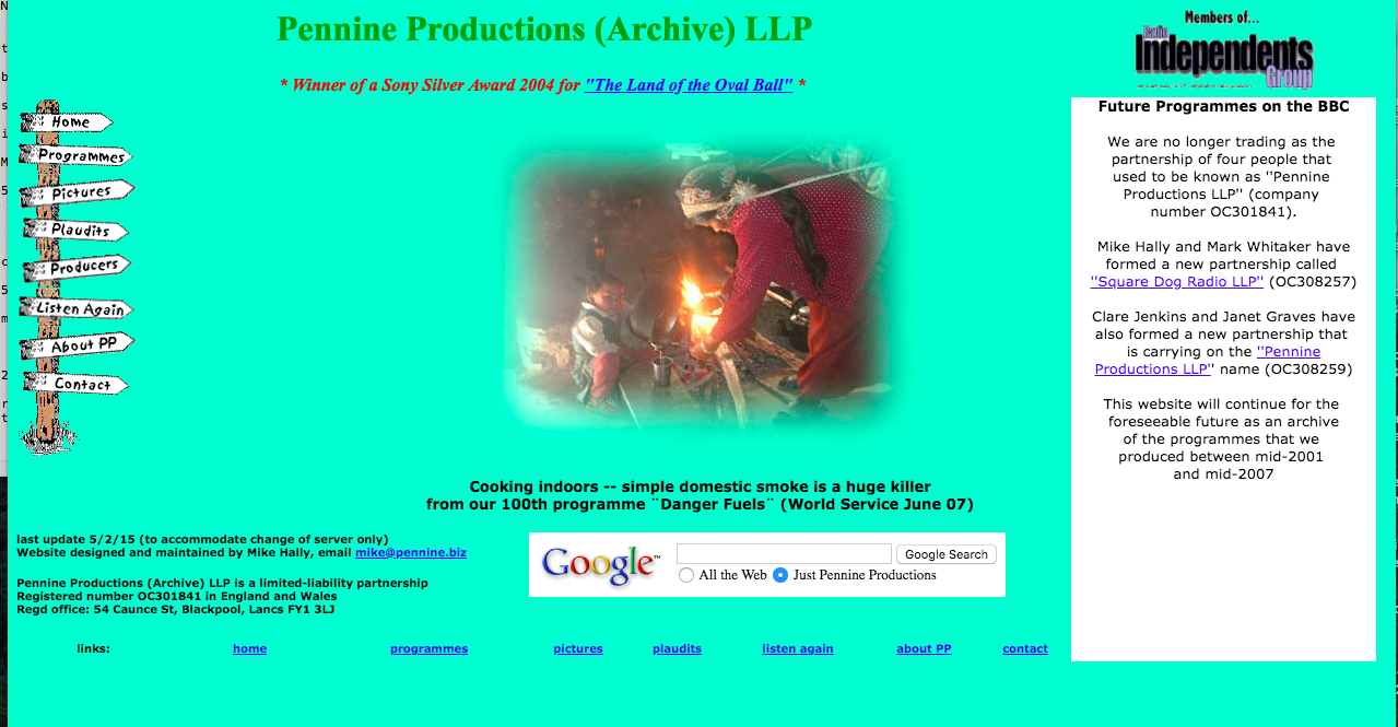Pennine Productions screenshot